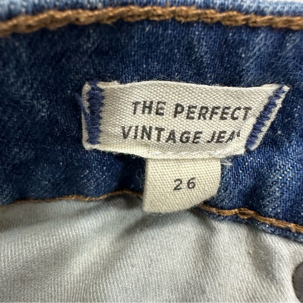 Madewell Women’s size 26 The Perfect Vintage Haight Wash High Waist Mom Jeans - Picture 11 of 13